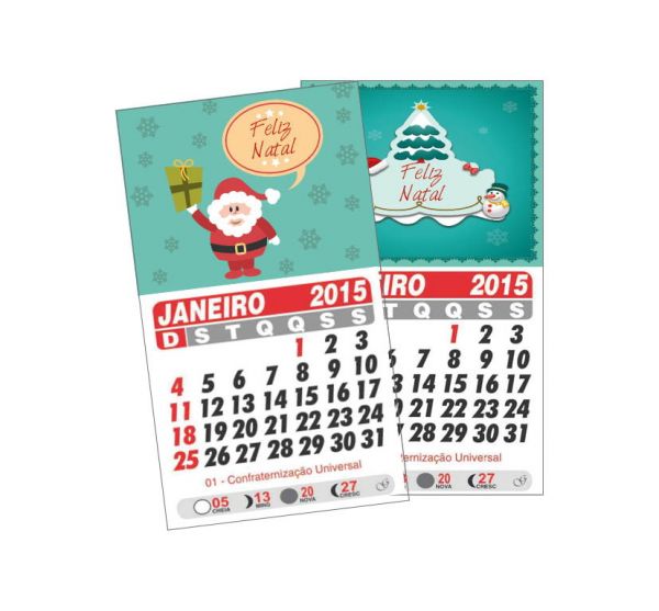 imã de Geladeira com Calendário -5000 un